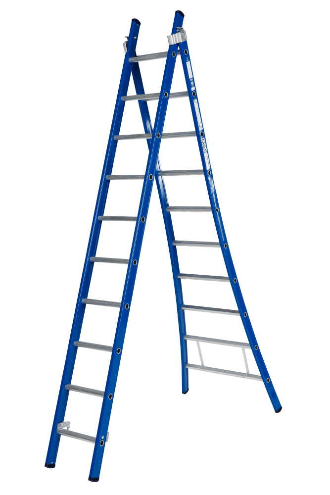 DAS Atlas 2-delige Uitgebogen Reformladder
