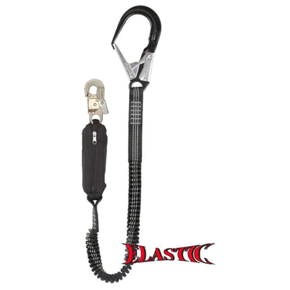 Longe de sécurité élastique Edge Delta 1 avec crochets en aluminium 2 mètres