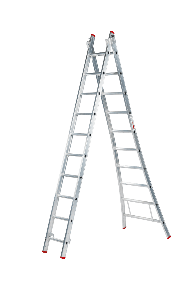 Solide Eco Professional 2-delige Uitgebogen Reformladder