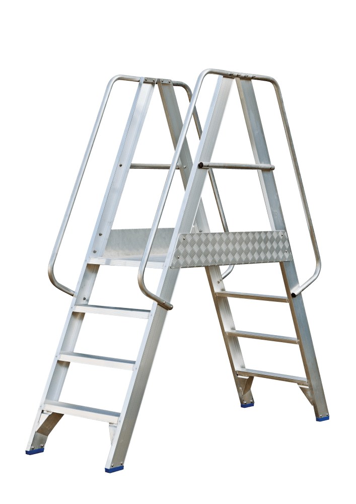 Solide Premium Professional Platform Dubbele Toegang - 4 Treden