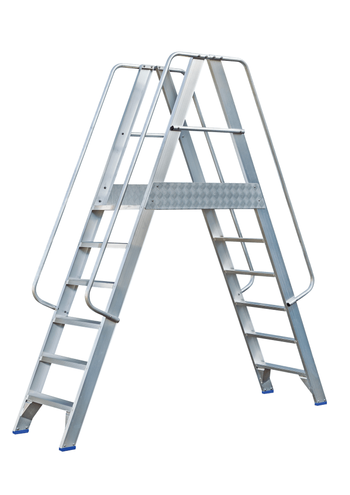 Solide Premium Professional Platform Dubbele Toegang - 6 Treden