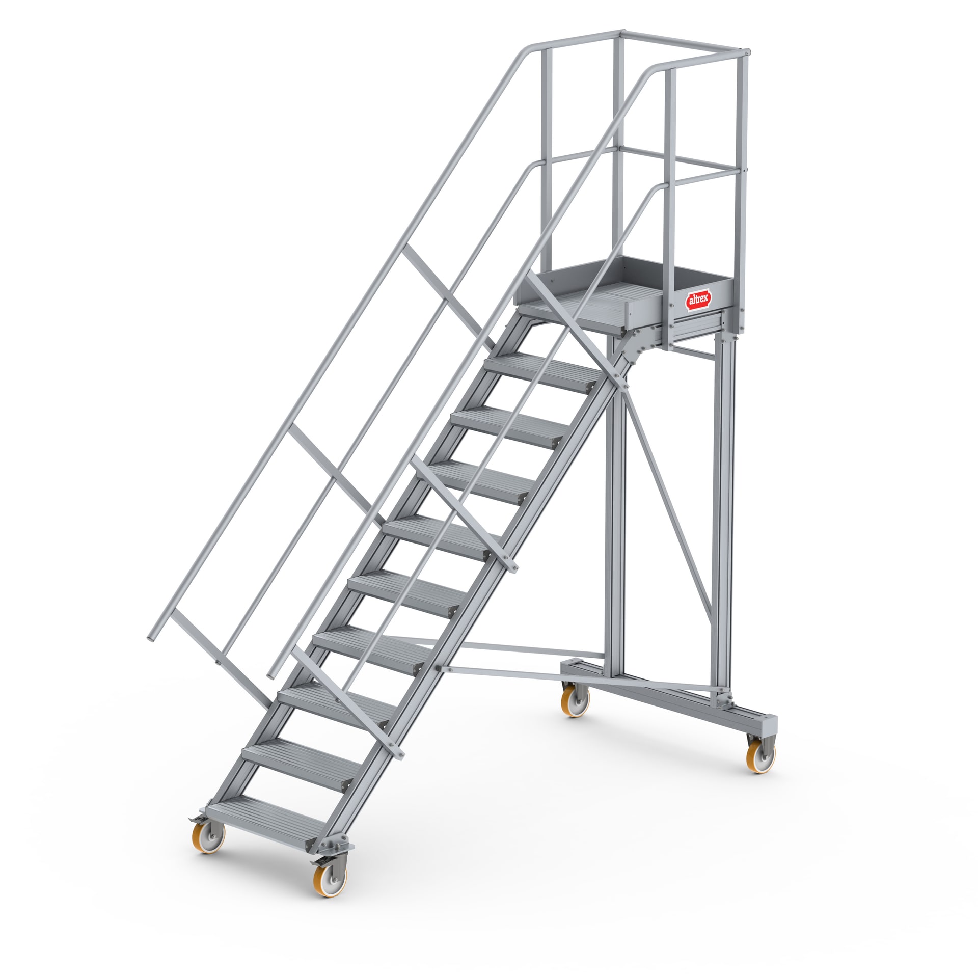 Escabeau à plateforme mobile Altrex 45 degrés - 10 marches