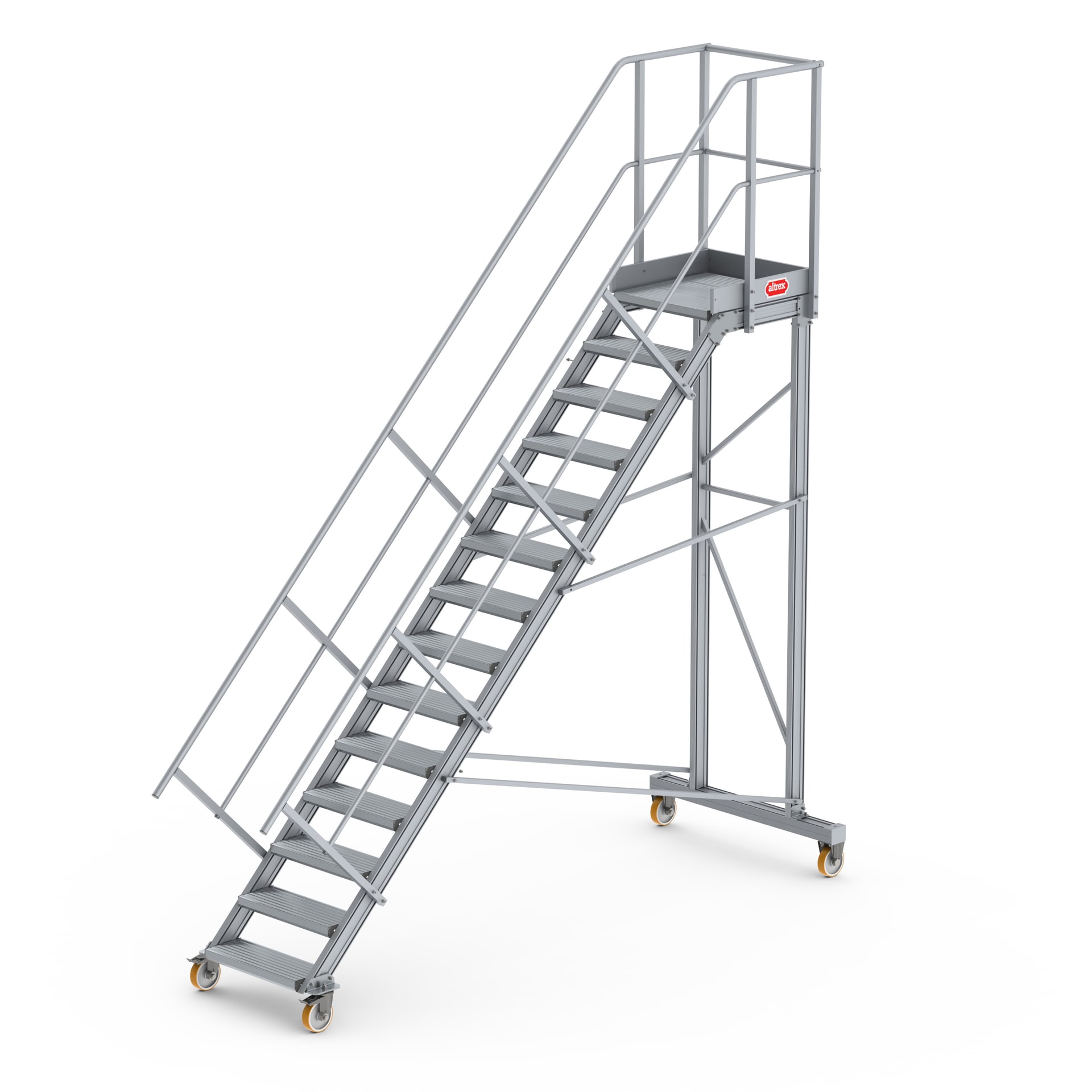Escabeau à plateforme mobile Altrex 45 degrés - 14 marches