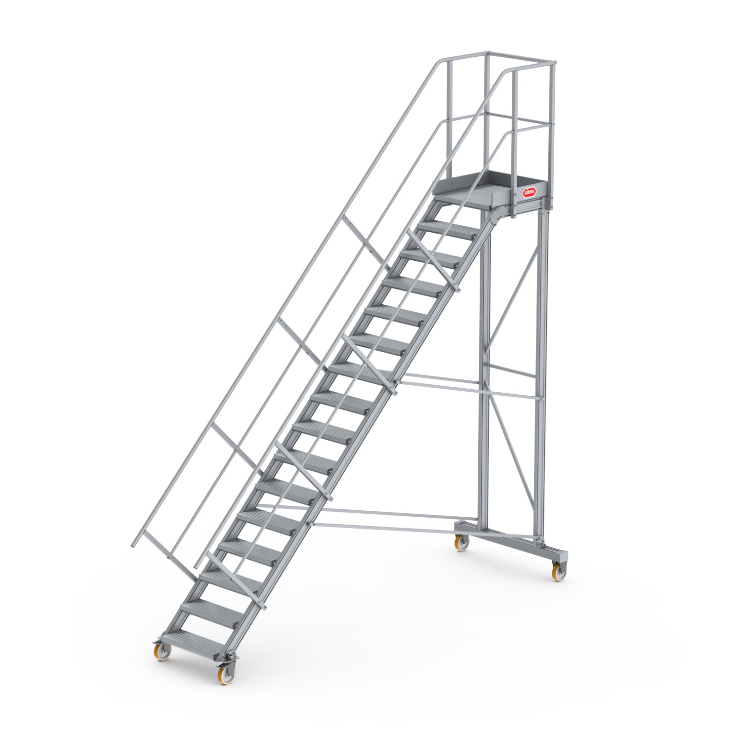 Escabeau à plateforme mobile Altrex 45 degrés - 16 marches