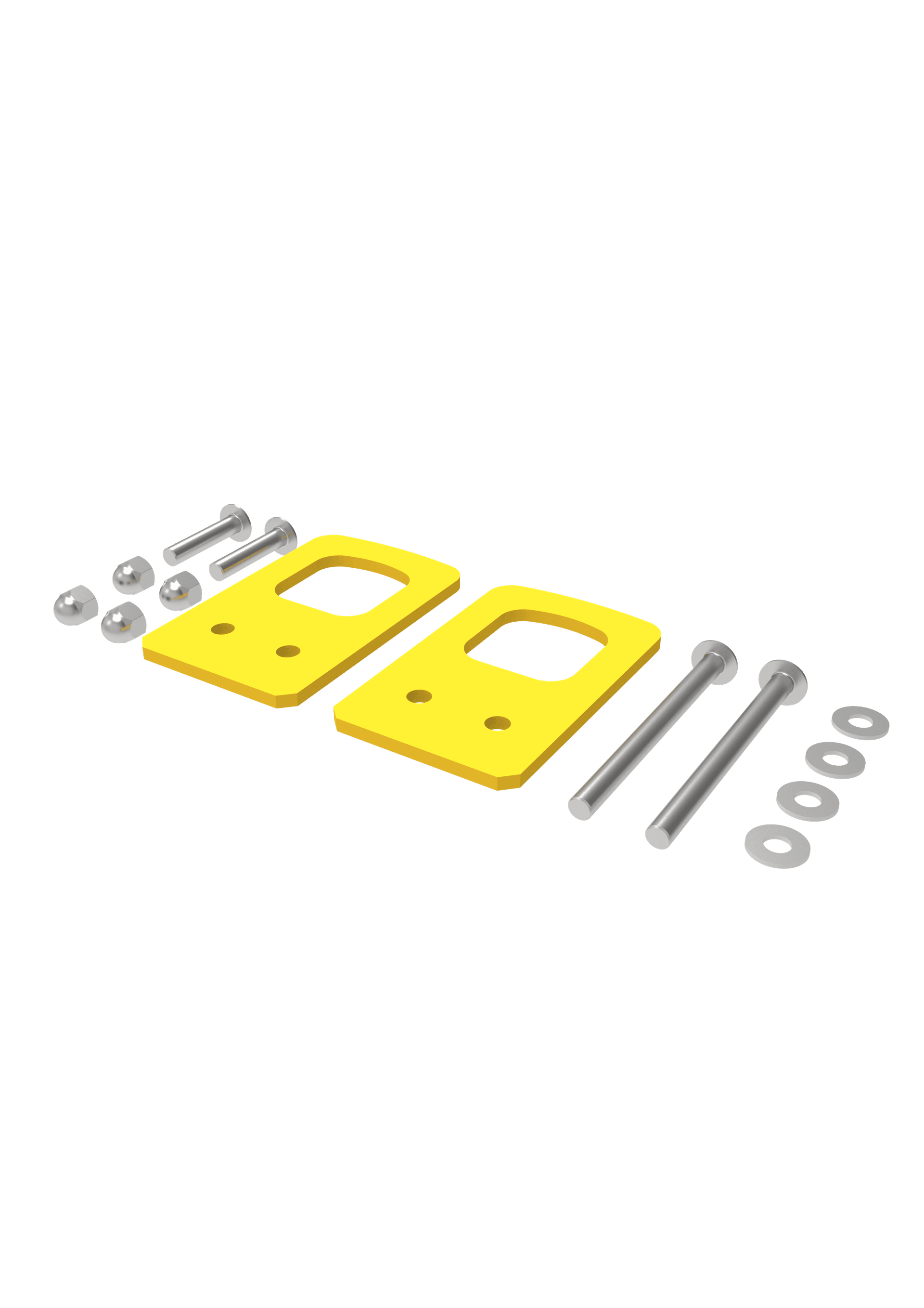 Set de plaques de levage Altrex jaunes 2 pcs. 10 parties (pour RolGuard)