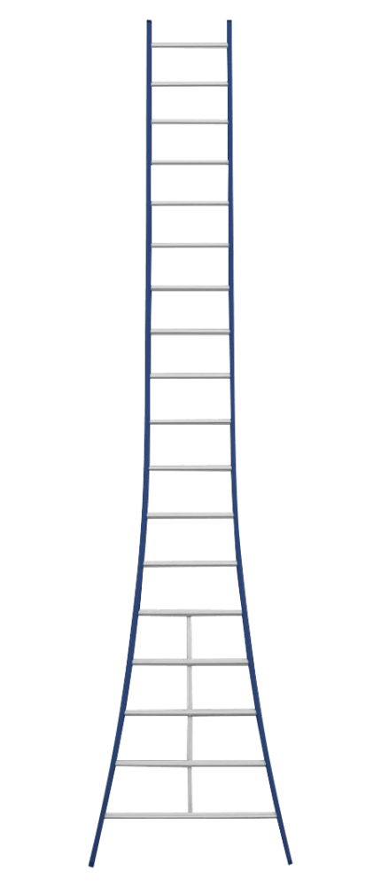 Échelle simple évasée DAS Atlas - 1x18 échelons