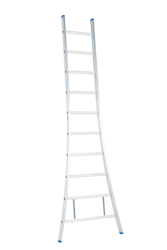 Échelle simple galbée Solide Premium Professional - 1x5 échelons