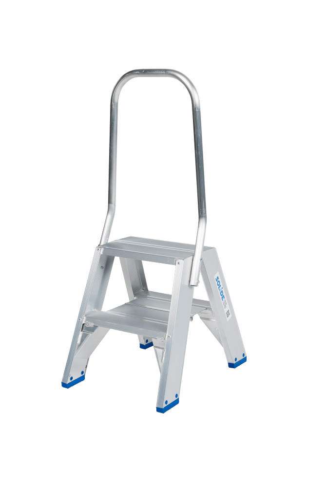 Escabeau à double accès Solide Premium Professional - 2 marches