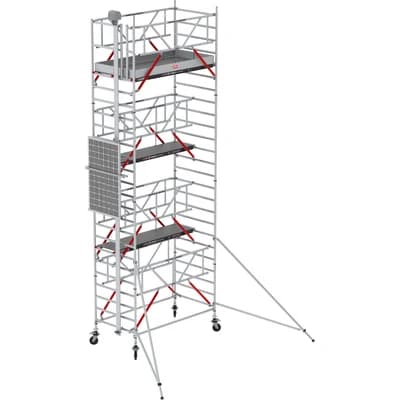 Stelling met liftsysteem