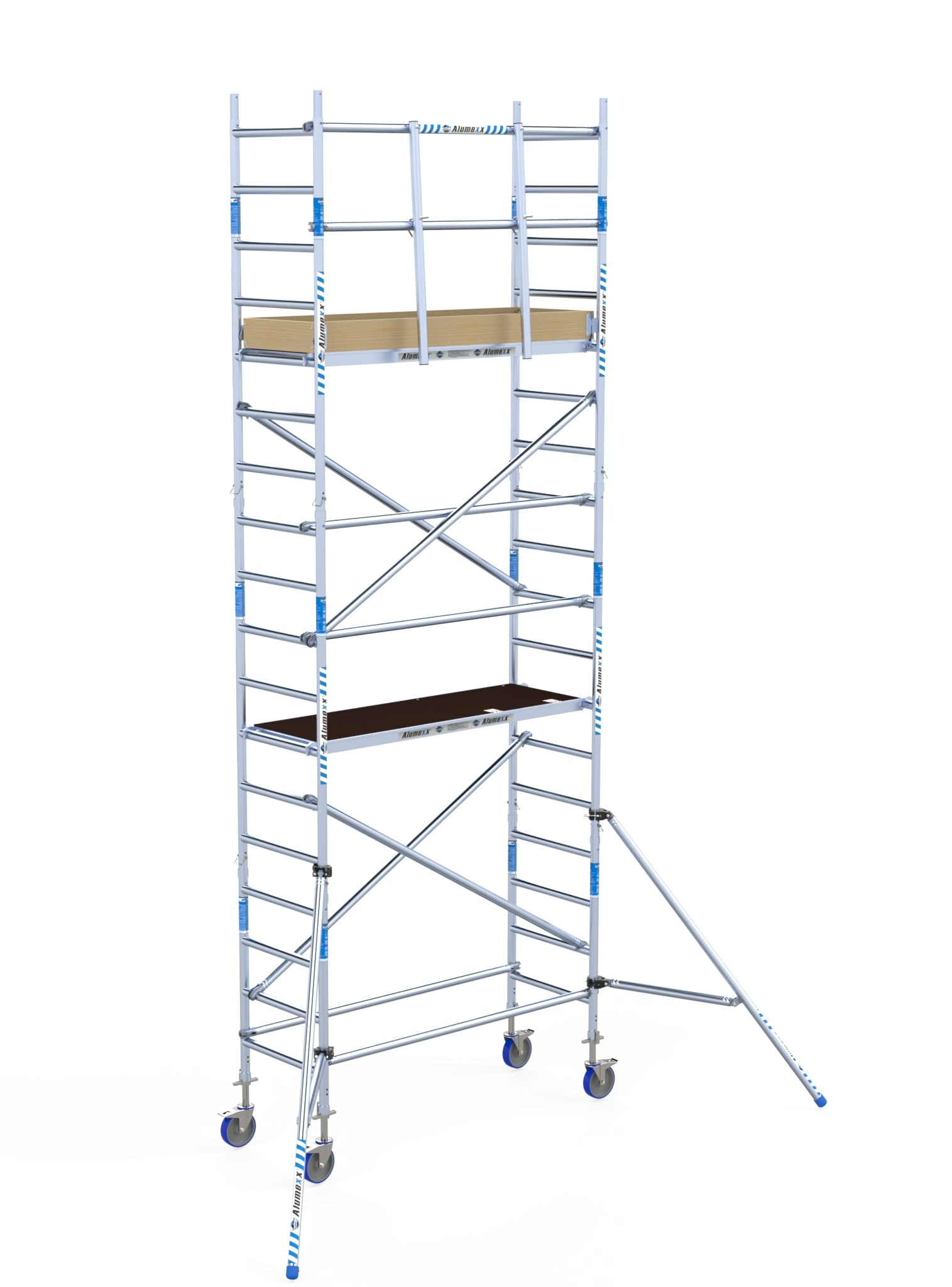 Smalle rolstelling van 75 cm breed met 6,20 meter werkhoogte