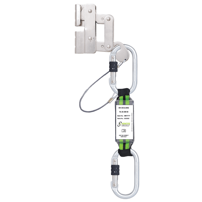 Kratos Lijnklem Geschikt voor RVS Kabel met Energie-absorber Kan bij KS7000 Systeem