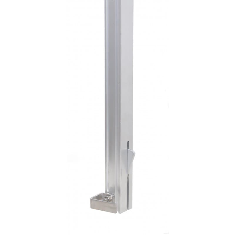 Kratos Aluminium Onderste Rail (bodemrail) (lengte 3 Meter.)