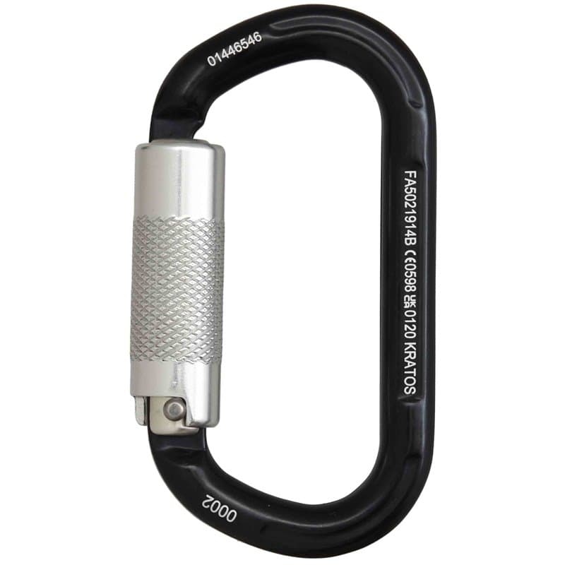 Kratos Karabijnhaak Aluminium met Automatische Vergrendeling 14 mm 1/4-toer