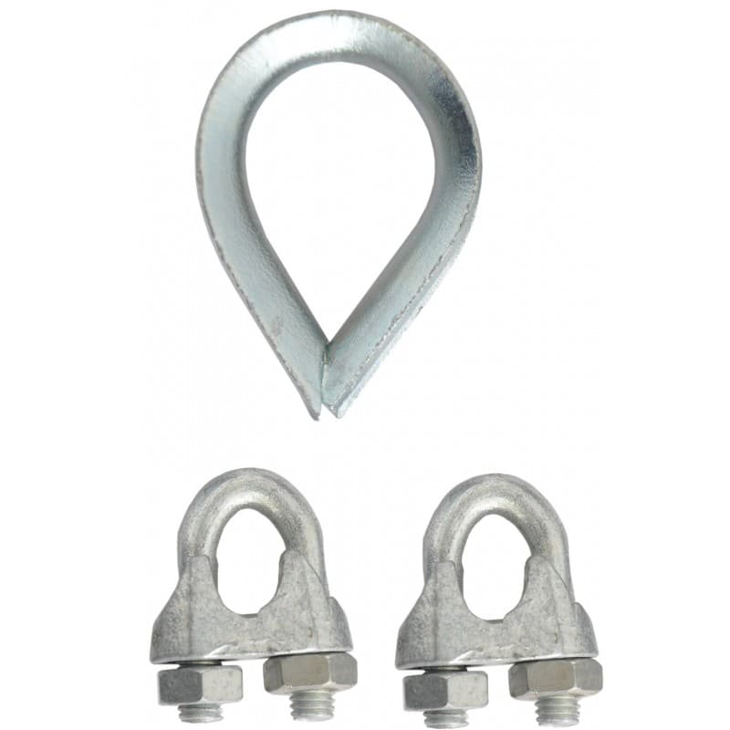 Kratos Set of Thimble And 2 U-Bolts To Fix On Bottom Part