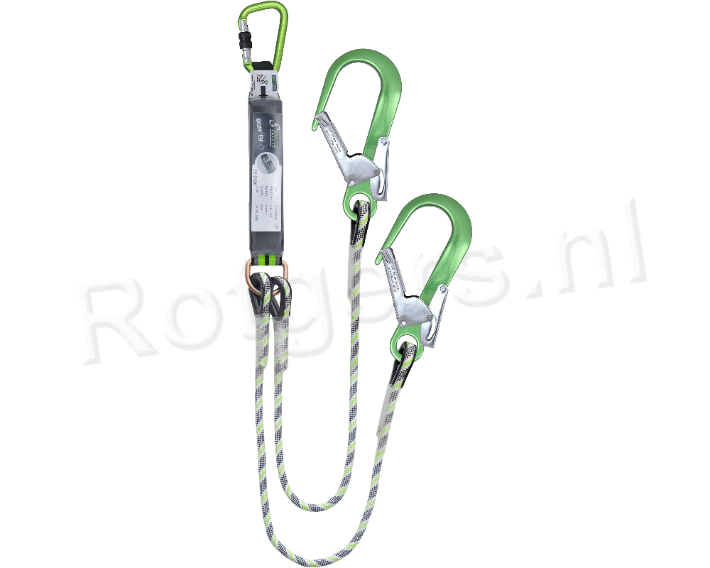 Kratos Y-lijn 45 mm met Kernmantellijn 1,5 m incl. Karabijnhaak en 2x Steigerhaak