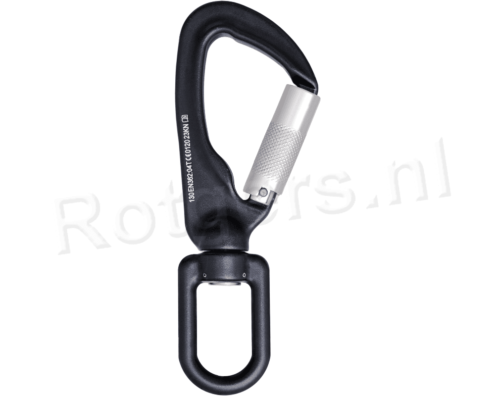 Kratos Karabijn Ophanghaak Aluminium met automatische met 17 mm Vergrendeling