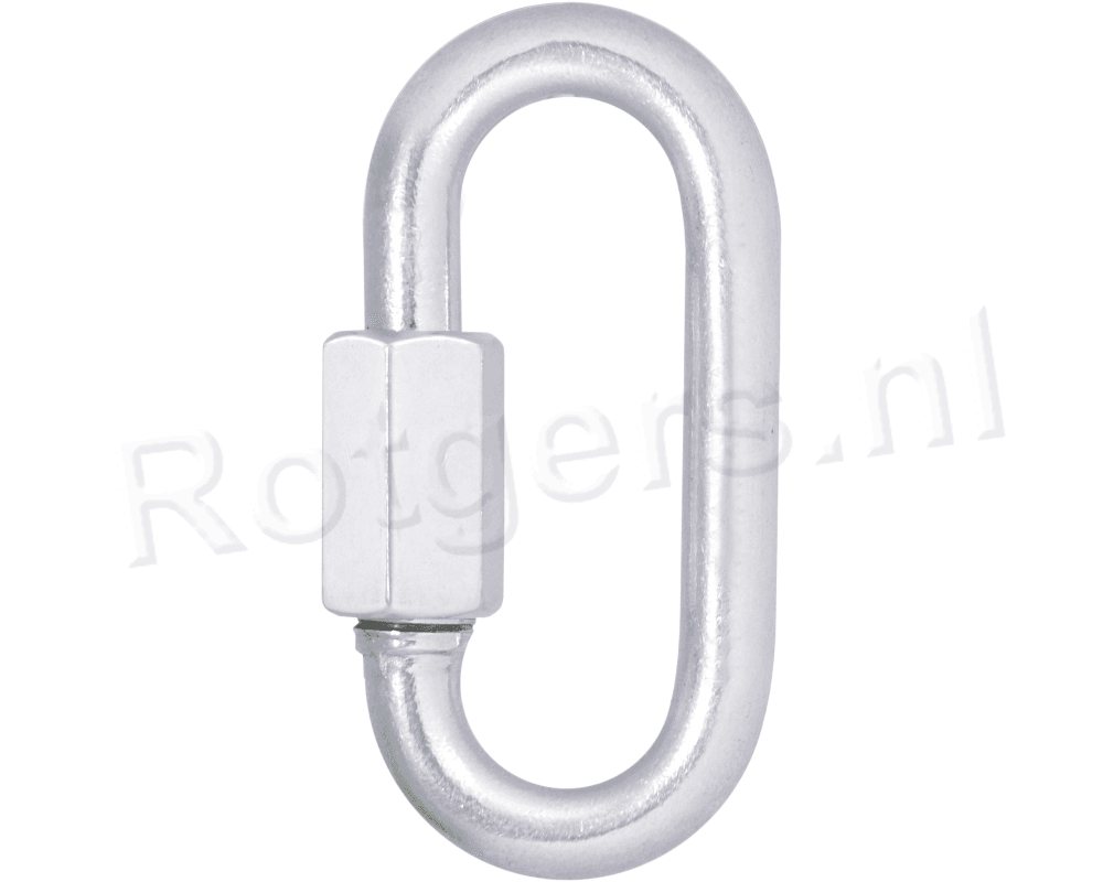Kratos Snelle Schakel Ovaal (Ovaalring) 18 Mm met Schroefsluiting