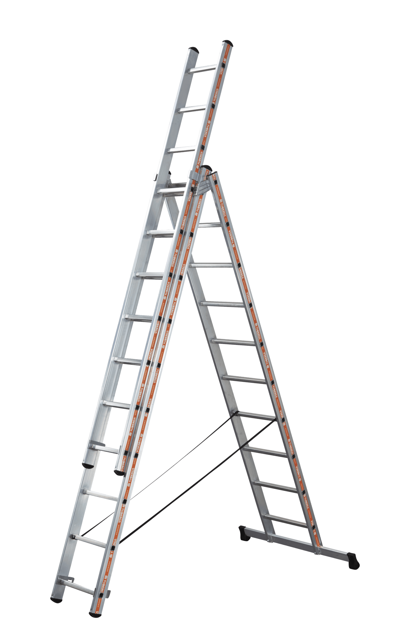 Échelle transformable Tubesca 3x12 avec barre stabilisatrice