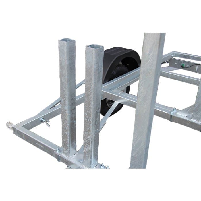 Support de roues pour remorque porte-échafaudage ASC (2 roues)