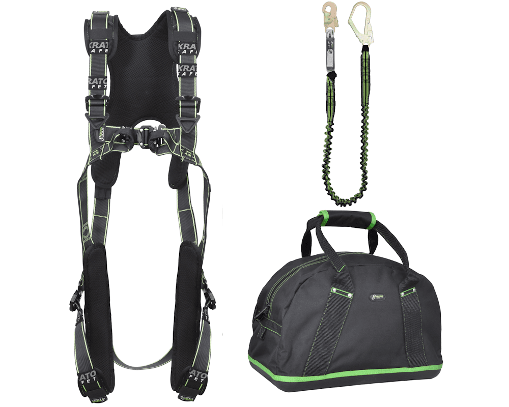 Kratos Complete Valbeveiligingsset Comfort met Elastische Weerhoudingslijn