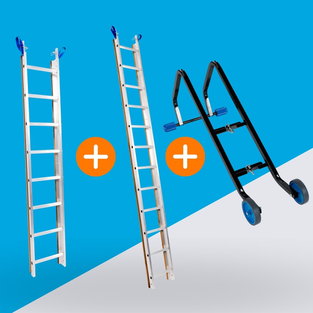 Solide Dakladder Set - 5 meter (incl. Solide Nokhaak)
