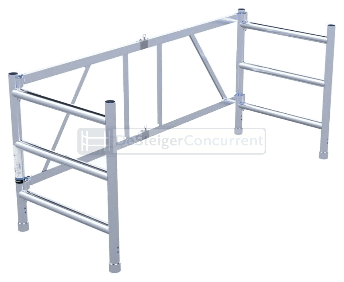Cadre d'échafaudage pliant Euroscaffold - 3 échelons - L190xB75 centimètres