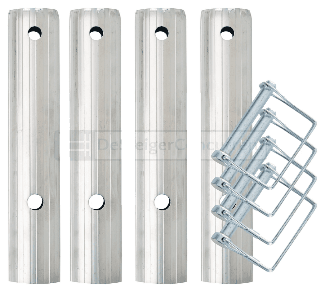 Tubes à collerette Alumexx (kit de 4)